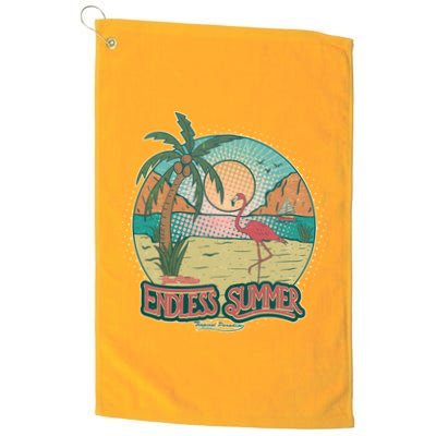 Vintage Good Vacation Endless Summer Tropical Paradise Golf Towel