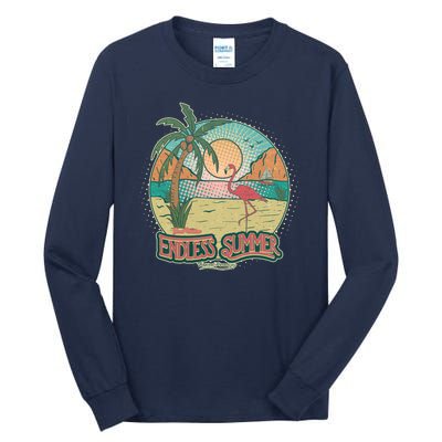 Vintage Good Vacation Endless Summer Tropical Paradise Tall Long Sleeve T-Shirt