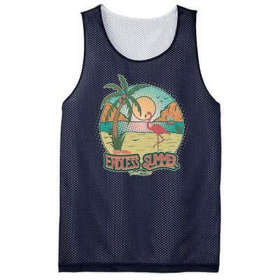 Vintage Good Vacation Endless Summer Tropical Paradise Mesh Reversible Basketball Jersey Tank