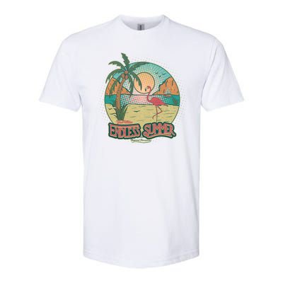 Vintage Good Vacation Endless Summer Tropical Paradise Softstyle CVC T-Shirt