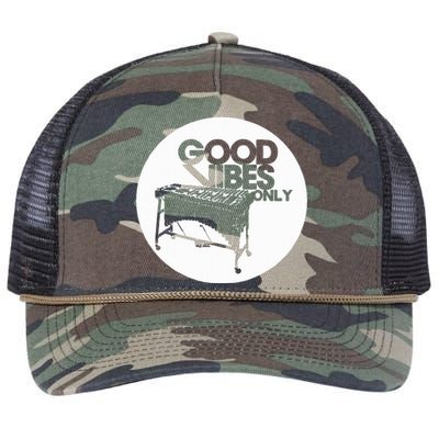 Vibraphone Good Vibes Only Vibraphonist & Marimba Player  Retro Rope Trucker Hat Cap