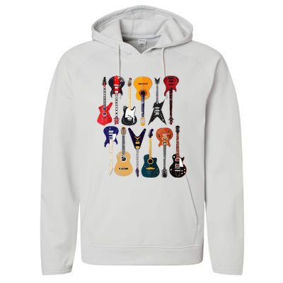 Vintage Guitar Performance Fleece Hoodie