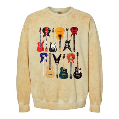 Vintage Guitar Colorblast Crewneck Sweatshirt