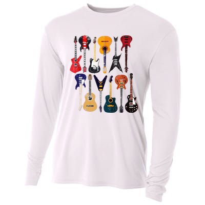 Vintage Guitar Cooling Performance Long Sleeve Crew