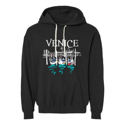 Venice Gondola | Venetian Canals | Italian City Garment-Dyed Fleece Hoodie