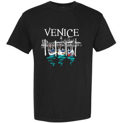 Venice Gondola | Venetian Canals | Italian City Garment-Dyed Heavyweight T-Shirt