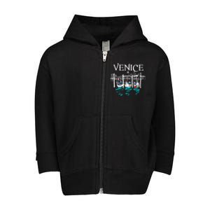 Venice Gondola | Venetian Canals | Italian City Toddler Zip Fleece Hoodie