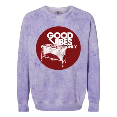 Vibraphone Good Vibes Only Vibraphonist Marimba Player Colorblast Crewneck Sweatshirt