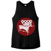 Vibraphone Good Vibes Only Vibraphonist Marimba Player Ladies PosiCharge Tri-Blend Wicking Tank