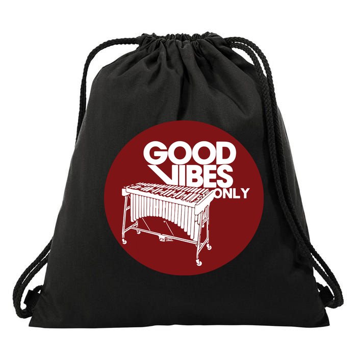 Vibraphone Good Vibes Only Vibraphonist Marimba Player Drawstring Bag