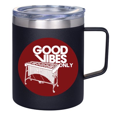 Vibraphone Good Vibes Only Vibraphonist Marimba Player 12oz Stainless Steel Coffee Mug