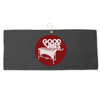 Vibraphone Good Vibes Only Vibraphonist Marimba Player Large Microfiber Waffle Golf Towel