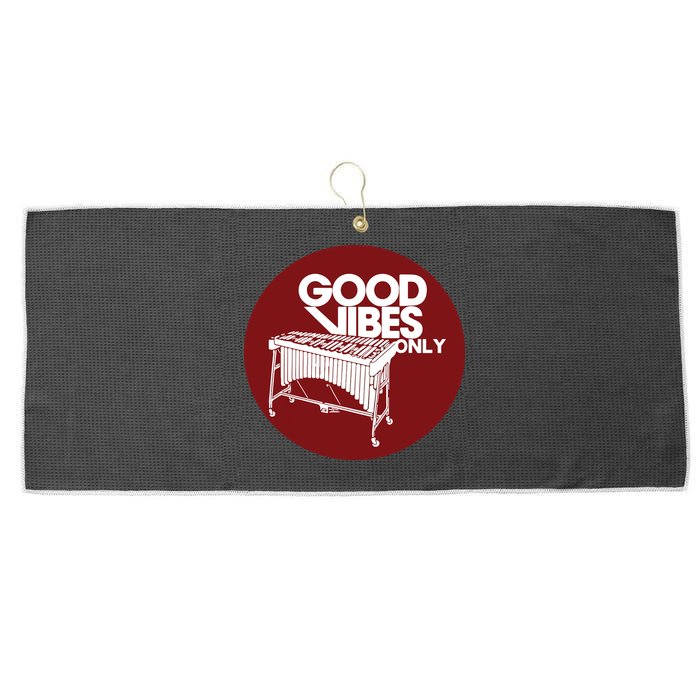 Vibraphone Good Vibes Only Vibraphonist Marimba Player Large Microfiber Waffle Golf Towel