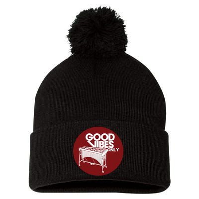 Vibraphone Good Vibes Only Vibraphonist Marimba Player Pom Pom 12in Knit Beanie