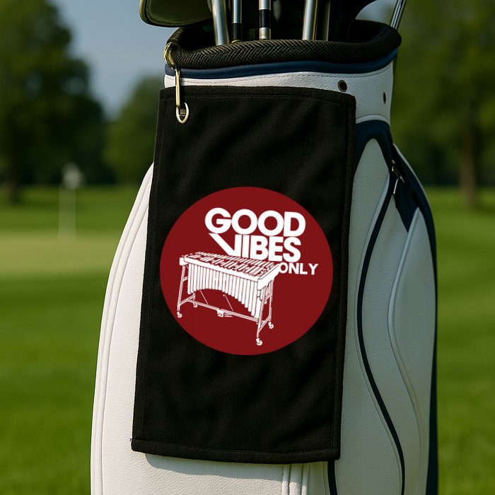 Vibraphone Good Vibes Only Vibraphonist Marimba Player Golf Towel