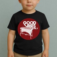 Vibraphone Good Vibes Only Vibraphonist Marimba Player Toddler T-Shirt