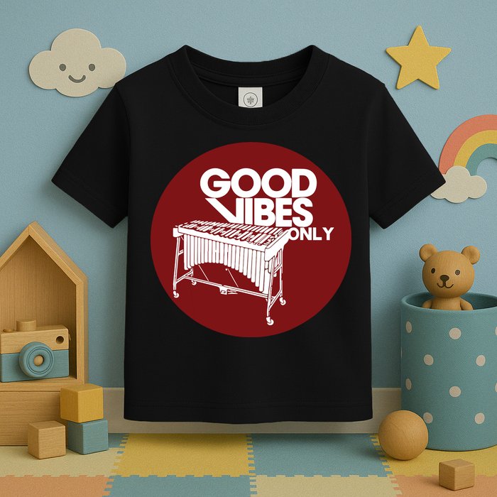 Vibraphone Good Vibes Only Vibraphonist Marimba Player Toddler T-Shirt