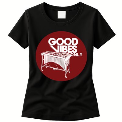 Vibraphone Good Vibes Only Vibraphonist Marimba Player Womens T-Shirt