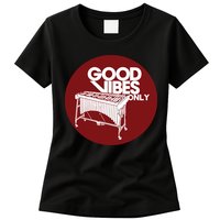 Vibraphone Good Vibes Only Vibraphonist Marimba Player Womens T-Shirt