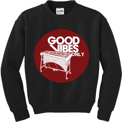 Vibraphone Good Vibes Only Vibraphonist Marimba Player Kids Sweatshirt