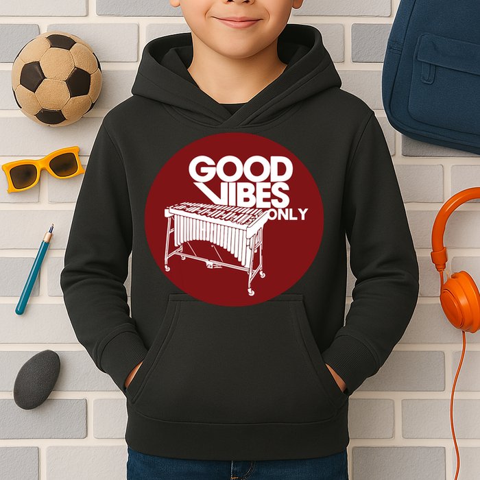 Vibraphone Good Vibes Only Vibraphonist Marimba Player Kids Hoodie