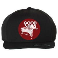 Vibraphone Good Vibes Only Vibraphonist Marimba Player Wool Snapback Cap