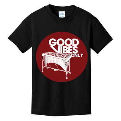 Vibraphone Good Vibes Only Vibraphonist Marimba Player Kids T-Shirt