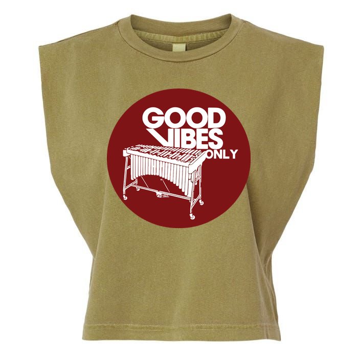 Vibraphone Good Vibes Only Vibraphonist Marimba Player Garment-Dyed Women's Muscle Tee
