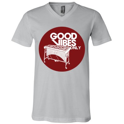 Vibraphone Good Vibes Only Vibraphonist Marimba Player V-Neck T-Shirt