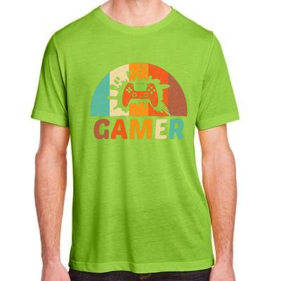 Video Game Vintage Gamer Boy For Lovers And Players Adult ChromaSoft Performance T-Shirt