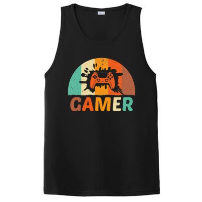 Video Game Vintage Gamer Boy For Lovers And Players PosiCharge Competitor Tank