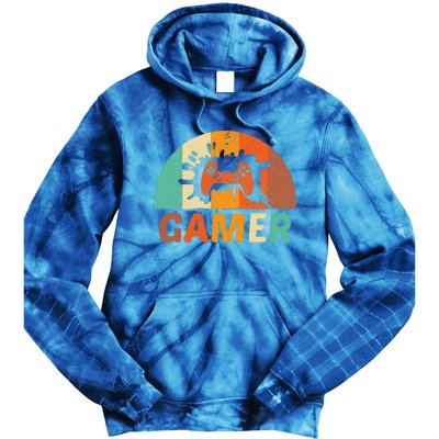 Video Game Vintage Gamer Boy For Lovers And Players Tie Dye Hoodie