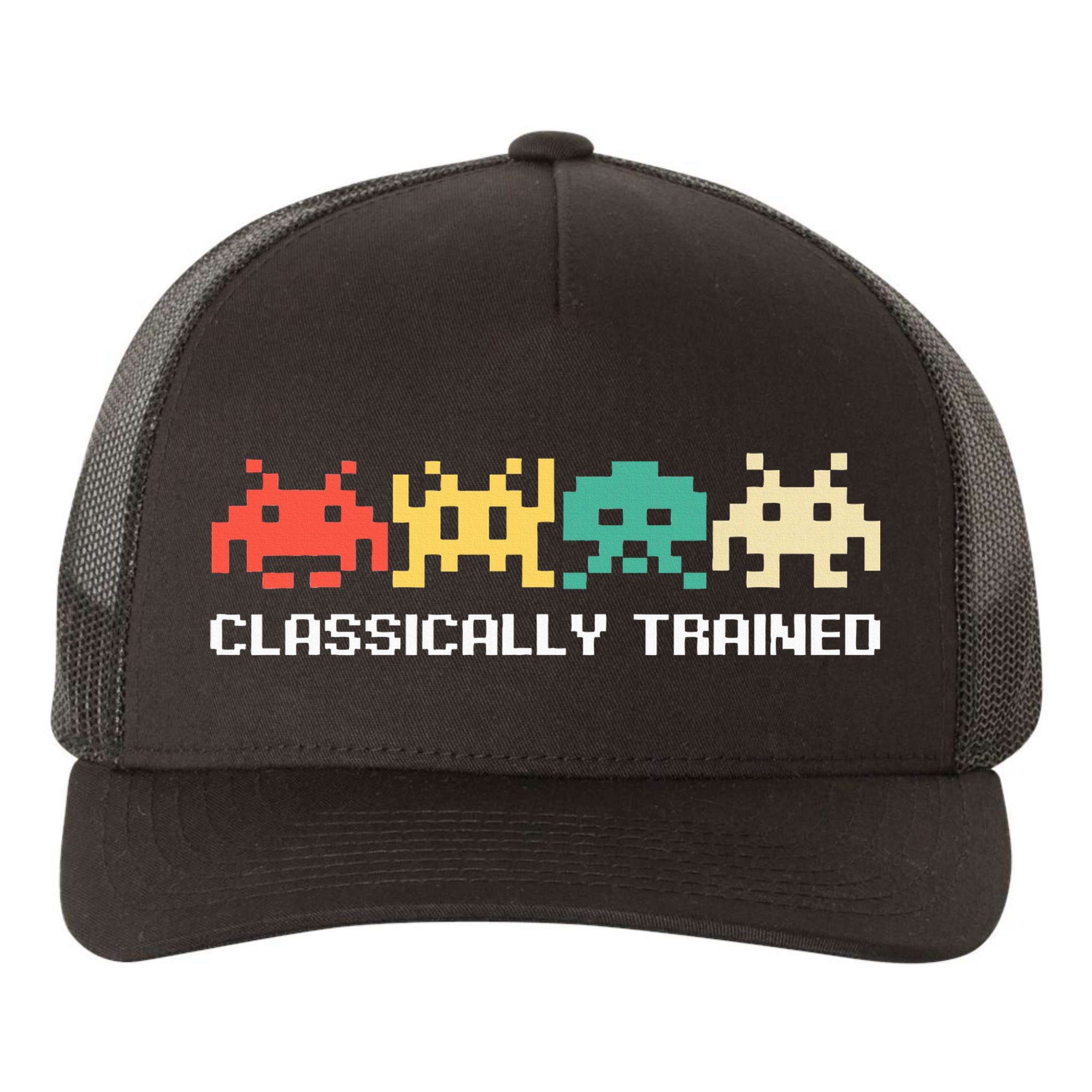 Video Game Vintage Retro Gaming Arcade 80s Yupoong Adult 5-Panel Trucker Hat