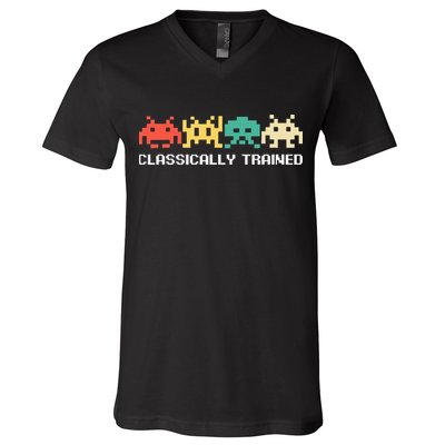 Video Game Vintage Retro Gaming Arcade 80s V-Neck T-Shirt