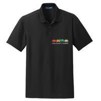 Video Game Vintage Retro Gaming Arcade 80s Dry Zone Grid Polo