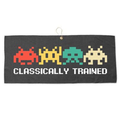 Video Game Vintage Retro Gaming Arcade 80s Large Microfiber Waffle Golf Towel