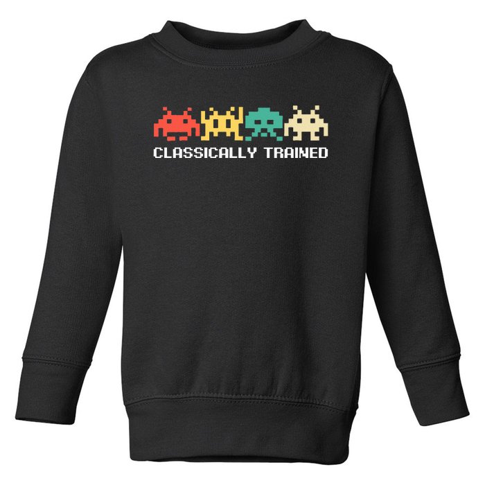 Video Game Vintage Retro Gaming Arcade 80s Toddler Sweatshirt