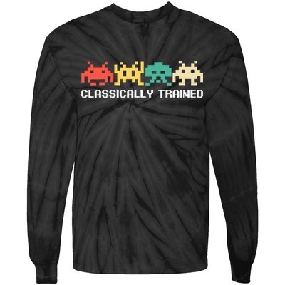 Video Game Vintage Retro Gaming Arcade 80s Tie-Dye Long Sleeve Shirt