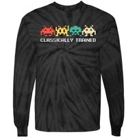 Video Game Vintage Retro Gaming Arcade 80s Tie-Dye Long Sleeve Shirt