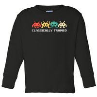 Video Game Vintage Retro Gaming Arcade 80s Toddler Long Sleeve Shirt