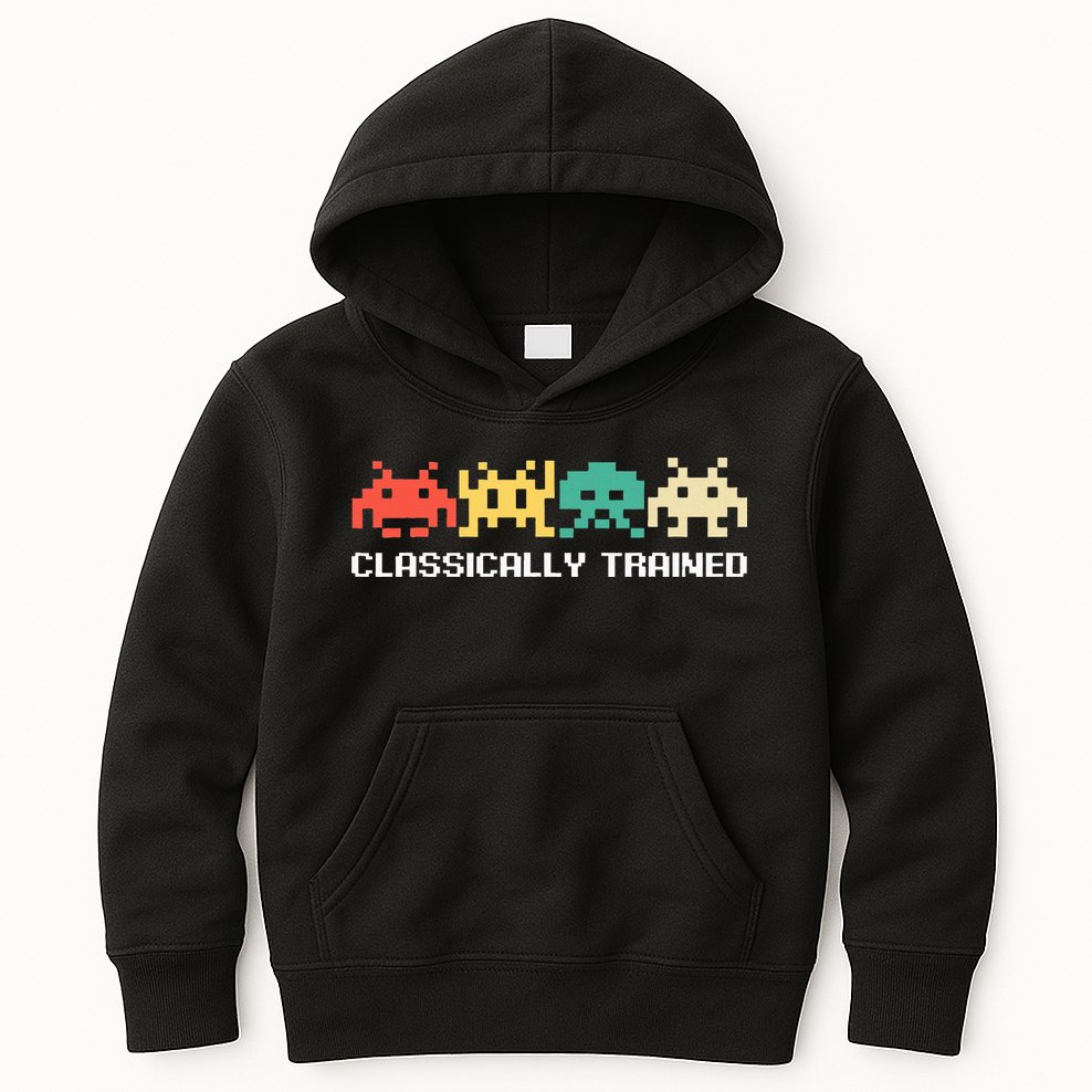 Video Game Vintage Retro Gaming Arcade 80s Kids Hoodie