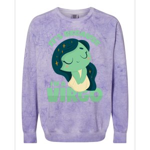 Virgo Gift Colorblast Crewneck Sweatshirt