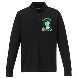 Virgo Gift Performance Long Sleeve Polo