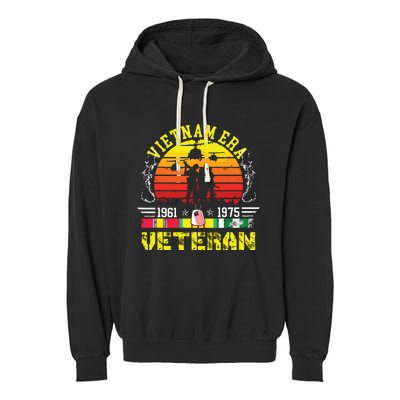 Veteran Gift Vietnam War Era Retired Soldier Garment-Dyed Fleece Hoodie