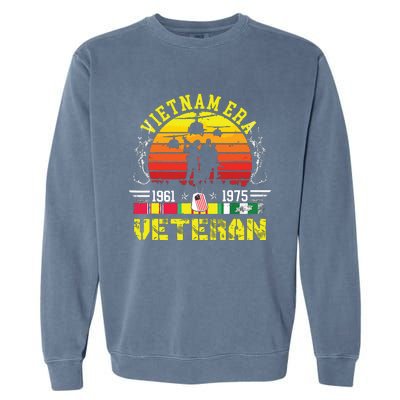 Veteran Gift Vietnam War Era Retired Soldier Garment-Dyed Sweatshirt