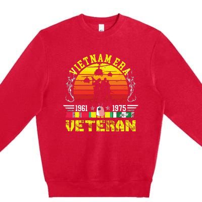 Veteran Gift Vietnam War Era Retired Soldier Premium Crewneck Sweatshirt