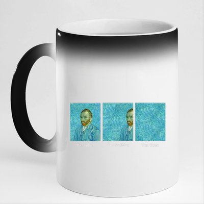 Van Gogh Van Going Van Gone Funny Art Lover 11oz Black Color Changing Mug