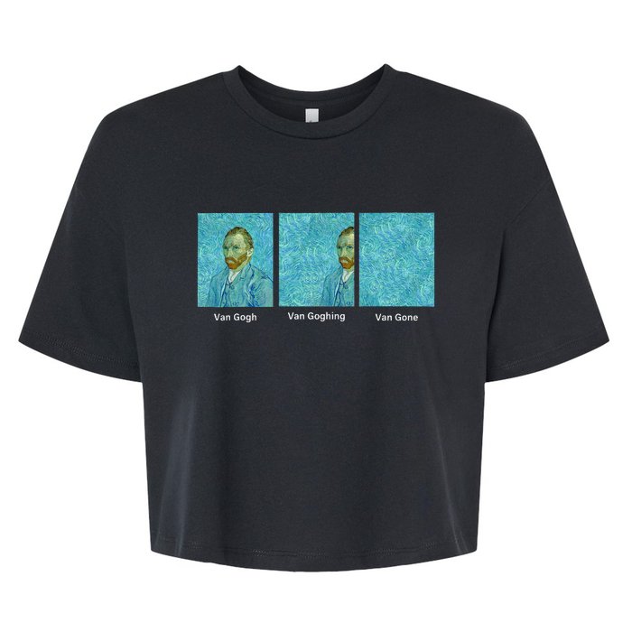 Van Gogh Van Going Van Gone Funny Art Lover Bella+Canvas Jersey Crop Tee