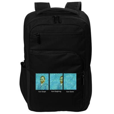 Van Gogh Van Going Van Gone Funny Art Lover Impact Tech Backpack