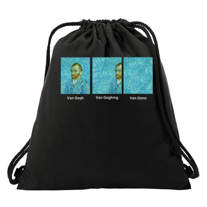 Van Gogh Van Going Van Gone Funny Art Lover Drawstring Bag